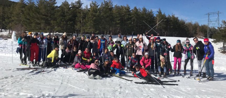 Group of VET students in the mountains